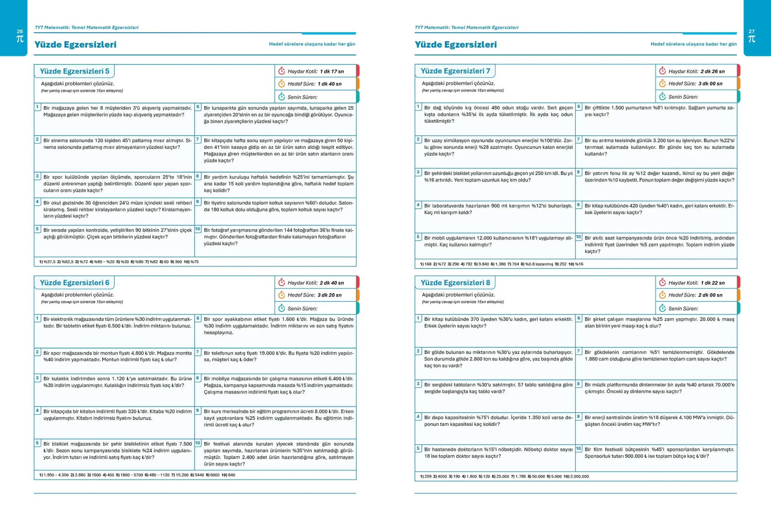 Matematik Egzersiz Paketi